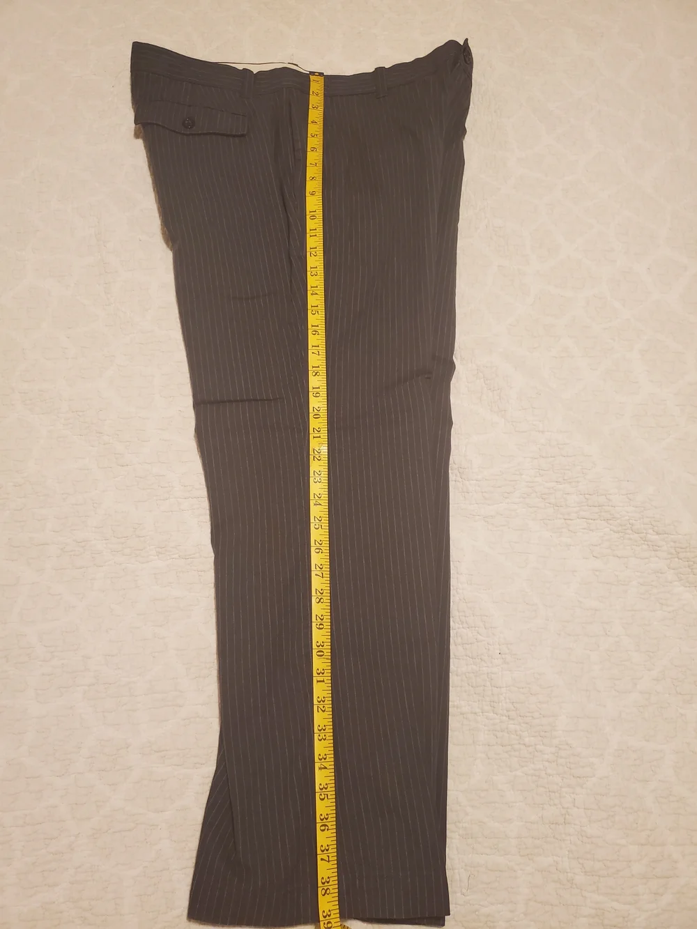 Banana Republic Men's Gray Pinstripe Dress Pants